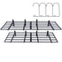 2PCS 72x24in Garage Storage Shelving Wall Mounted Heavy Duty Shelves Rack
