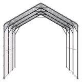 Heavy Duty Metal Carport, 10' x 15' Outdoor Carport with Galvanized Steel Frame & Roof, Car Tent Garage Shade with Removable Sidewalls, Multi-Use Car Shelter for Pickup, Boat, Car & Tractors