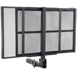 Hitch Mount Wheelchair Carrier 45.3" x 25.6", 500LBS Mobility Scooter Carrier with Folding Ramp, Iron Trailer Hitch Rack Basket with Stabilizer, Straps, Fit 2" Hitch Receiver for SUV Van Car
