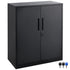 Metal Storage Cabinet w/ 3 Keys 2 Adjustable Shelves & Magnetic Door Black