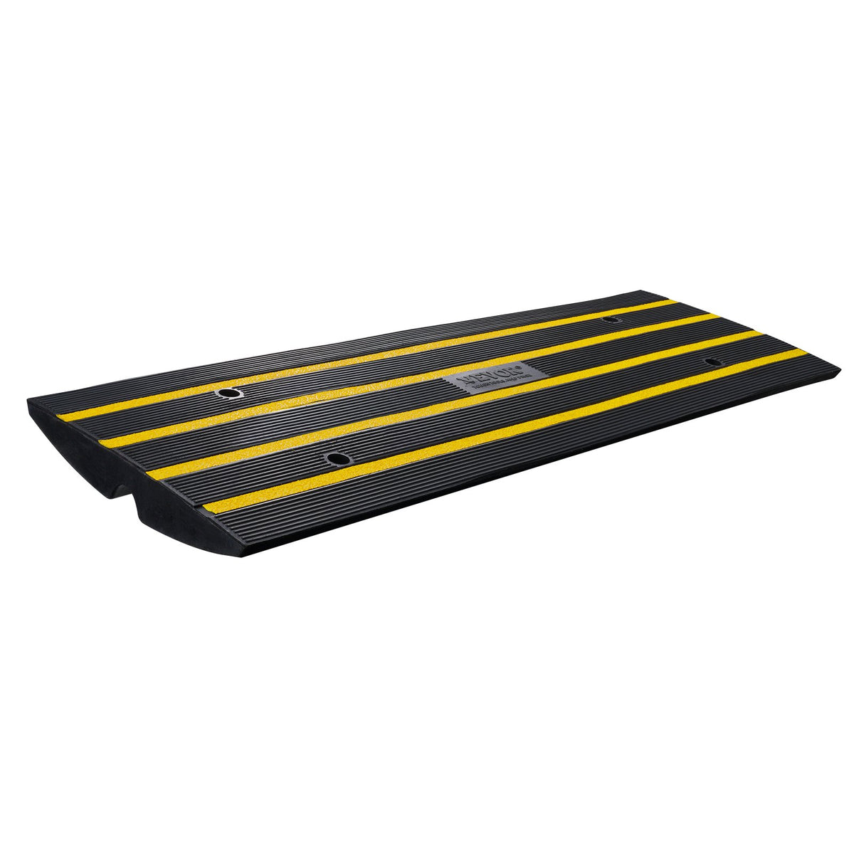 Curb Ramp, 6.5 cm Rise Rubber Driveway Ramps, Heavy Duty 15 tons Weight Capacity Threshold Ramp, Curbside Bridge Ramps for Loading Dock Garage Sidewalk, Expandable Full Ramp Set