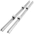 Linear Guide Rail Set, SBR16 1000mm, 2 PCS 39.4 in/1000 mm SBR16 Guide Rails and 4 PCS SBR16UU Slide Blocks, Linear Rails and Bearings Kit for Automated Machines DIY Project CNC Router Machines