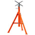 Pipe Stand, 2500LBS Heavy Duty Pipe Jack Stands, 27.2"-52" Height Adjustable V Head Pipe Stand, 45