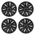 Hubcaps Wheel Covers for 2021-2024 Tesla Model Y, 19 Inch Set of 4 Wheel Rim Cover Hubcaps OEM Style Replacement, R19 Size Snap On Car Hub Caps, Premium 14-Spoke ABS Tire Rim Caps, Matte Black
