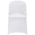 Stretch Spandex Folding Chair Covers, Universal Fitted Chair Cover, Removable Washable Protective Slipcovers, for Wedding, Holiday, Banquet, Party, Celebration, Dining (12PCS White)