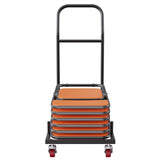 12 Chairs Folding Chair Storage Dolly Folding Chairs Rack Heavy Duty Iron