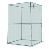 Crop Cage, 1.2 x 1.2 x 1.8 m Plant Protection Tent with Zippered Door, Wind-Resistant Tall Crop Cage, Easy to Install, Outdoor Raised Bed Cover, Tomato Plant Netting for Garden Patio Lawn
