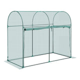 Crop Cage, 1.8 x 0.91 x 1.5 m Plant Protection Tent with Zippered Door, Wind-Resistant Tall Crop Cage, Easy to Install, Outdoor Raised Bed Cover with Frame, Plant Netting for Garden Patio Lawn