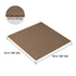 Carpet Tiles Peel and Stick, Squares Self Adhesive Carpet Floor Tile, Soft Padded Carpet Tiles, Easy Install DIY for Bedroom Living Room Indoor Outdoor (10 Tiles, Dark Brown)