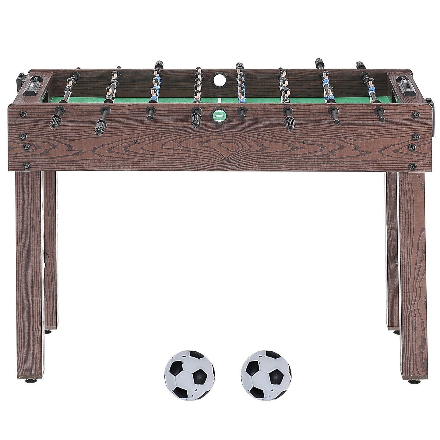 Foosball Table, 48 inch Standard Size Foosball Table, Indoor Full Size Foosball Table for Home, Family, and Game Room, Soccer with Foosball Table Set, Includes 2 Balls and 2 Cup Holders