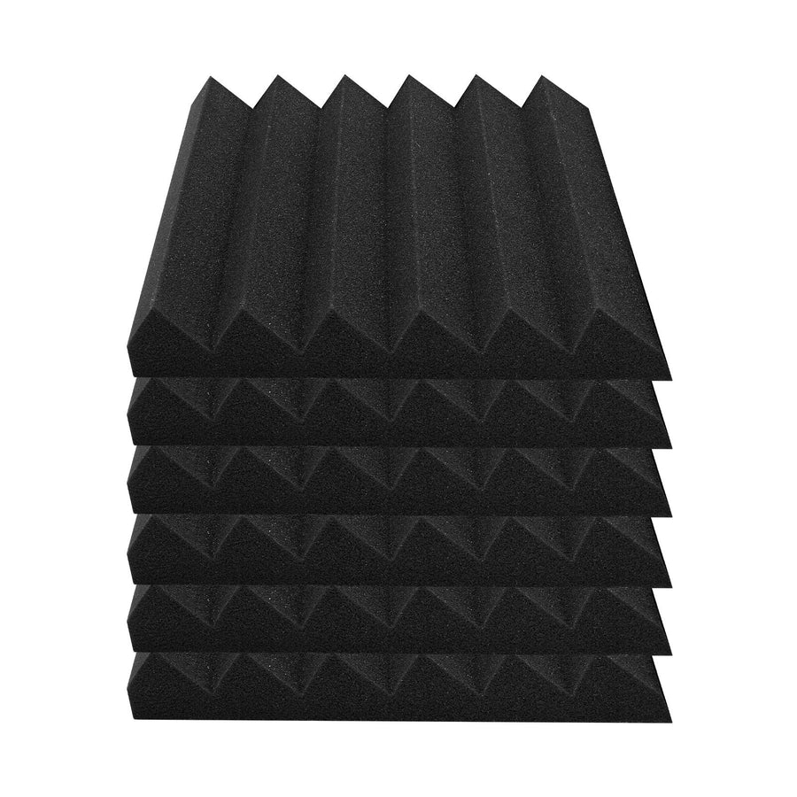 Acoustic Foam Panels 24 Pack 12 x 12 x 2 in Adhesive for Wall Ceiling