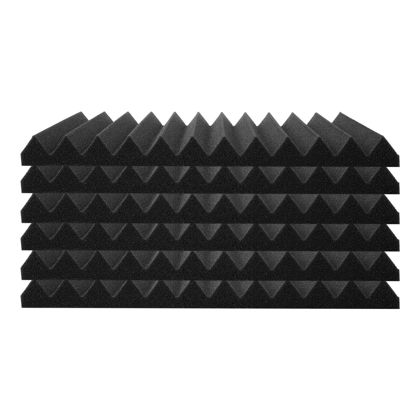 Acoustic Foam Panels 48 Pack 12 x 12 x 1 in Adhesive for Wall Ceiling