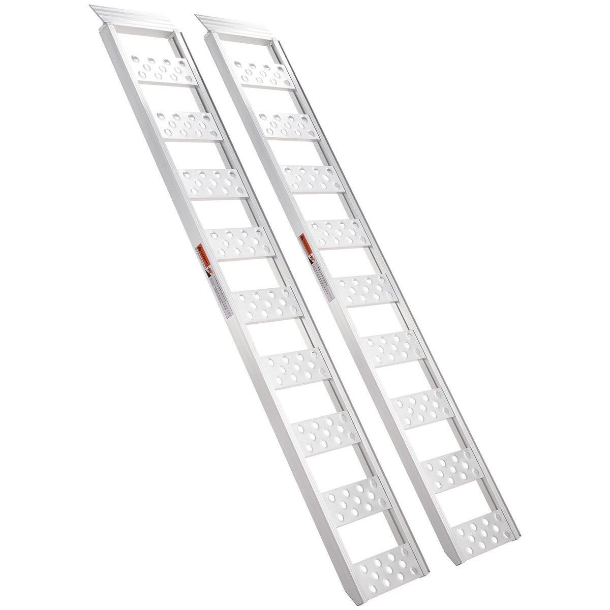 Aluminum Ramps, 1250lbs, Straight Ramp with Treads and Load Straps, Portable Loading Ramp for Motorcycles, ATVs, Trucks, Lawn Mower, Dirt Bike, Garden Tractor, 78"L x 12"W, 2Pcs
