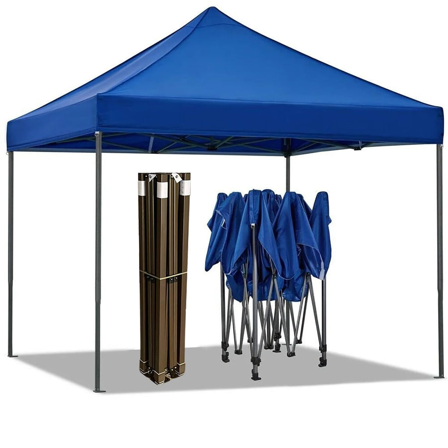 Portable Water-Resistant Gazebo 2x2 M - Black / With Sidewalls