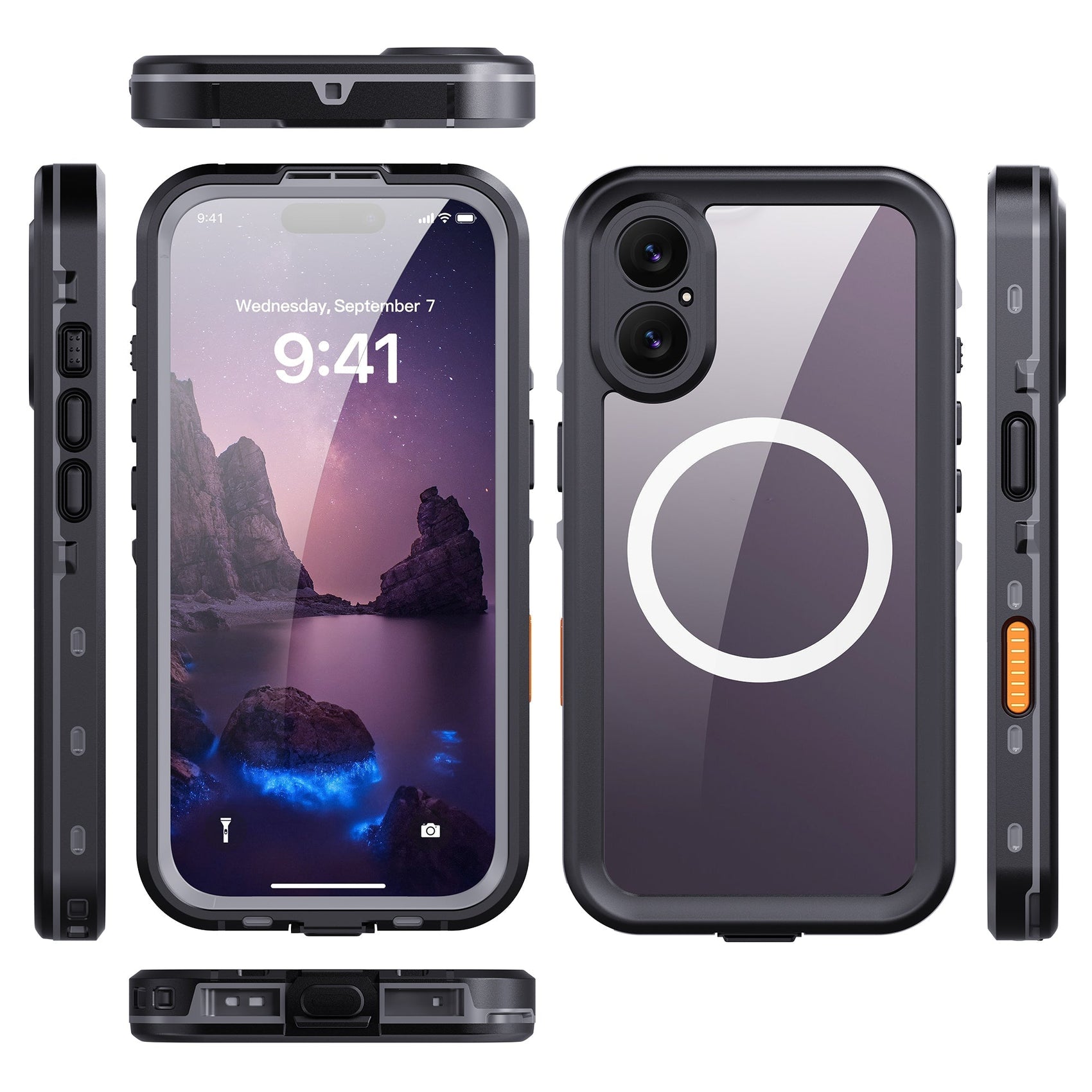 iPhone 17 Waterproof Case Shockproof Heavy Duty Case