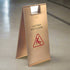 Premium Stainless Steel Wet Floor Sign - Gold