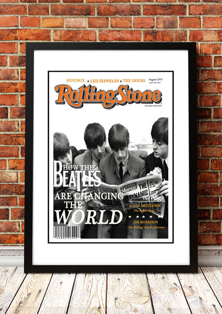 The Beatles' Rolling Stone Magazine Cover! - Framed A2