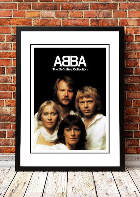 ABBA The Definitive Collection In Store Poster 2001 - Framed A4