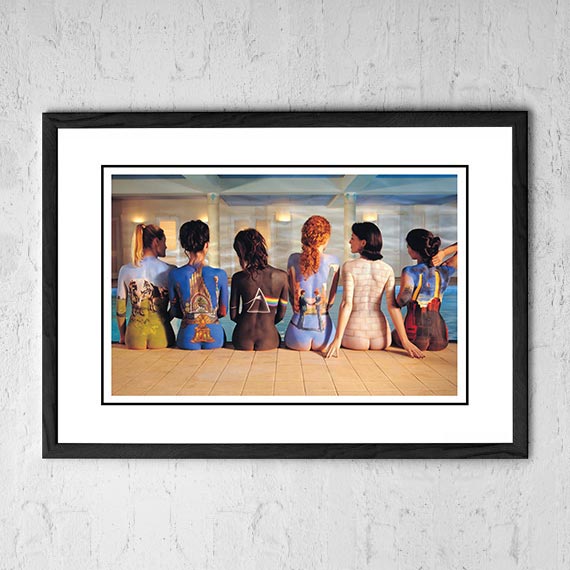 Pink Floyd Painted Ladies Pop Art Print 1997 - Framed A2