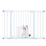 Alston 76cm Tall Baby Pet Security Gate Safety Adjustable Width with Cat Door for House Doorways Stairs Guard Extension Part Width 12cm/24cm Wall Mount