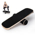 Wooden Balance Board Non-Slip Roller Board Home Fitness Balance Trainer Improves Core Stability for Snowboard Skateboard Surf Yoga Training Max Load 200kg