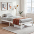 Artiss Bed Frame King Single Size Wooden White LEXI