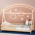 Artiss Bed Frame Wooden Kids House Frames Oak PUAH