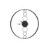 Artiss 75cm Wall Clock Large No Numeral Round Black