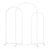 Wedding Arch Backdrop Stand Set of 3 Metal Wedding Arched Frame White, Easy to Assemble, Stable Balloon Arch Standfor Wedding, Baby Shower, Party Decoration
