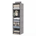 Artiss Hanging Closet Organiser 5 Tier Wardrobe Storage Grey 104cm