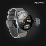 Aipower Smart Watch with Earbuds Pop-Up Headphones 4G Music Fitness Tracker W28 Pro