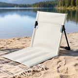 Weisshorn Foldable Camping Chair Oxford Aluminum Alloy Backrest 70kg Beige