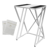 Dryer Stand Over Front Loading Washing Machine, 100kg Heavy Duty Steel Stacking Kit, 102x67x60cm Space Saving Shelf for Small Home, Anti-Slip Rubber Surface, Fits Tumble Dryers & Washers, White
