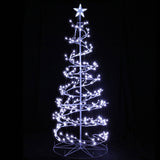 Jingle Jollys Christmas Tree 1.8M 6FT LED Xmas Decoration Cold White Lights