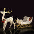 Jingle Jollys Christmas Lights Reindeer Sleigh215 LED Decorations