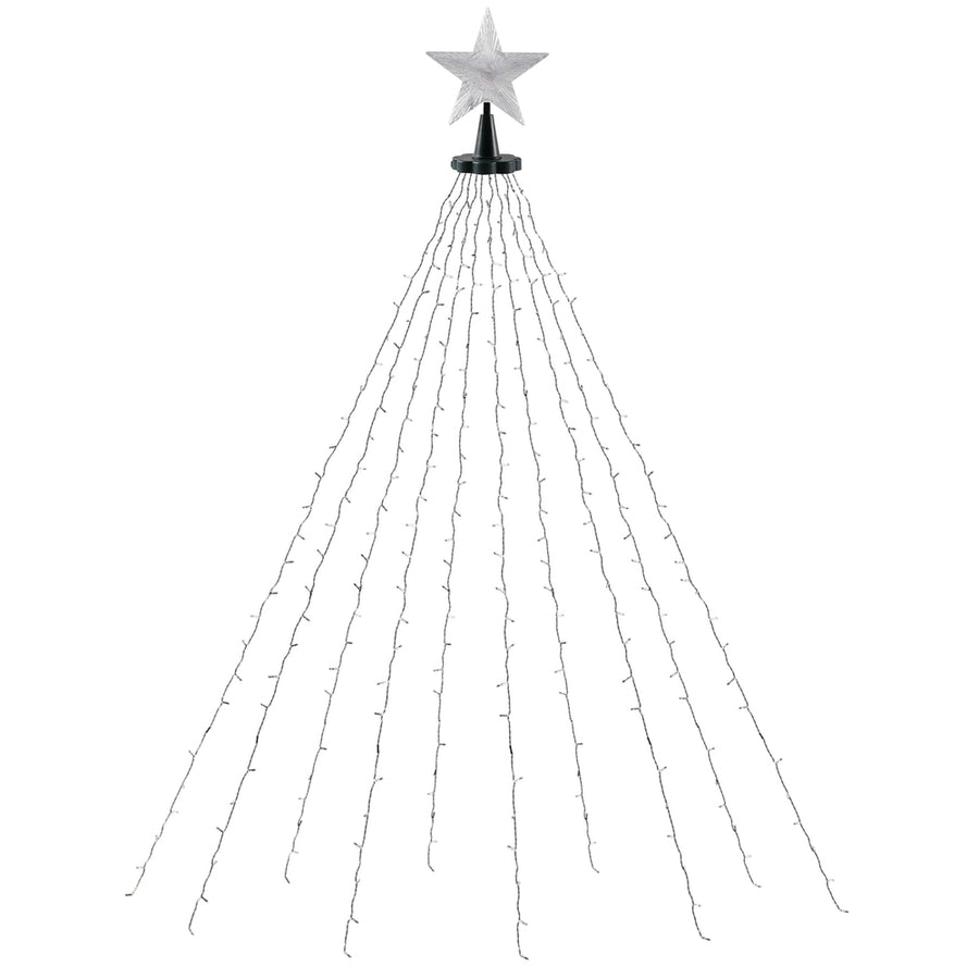 Jingle Jollys 2.5M Christmas Lights Waterfall String Light 300 LED Star Topper