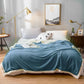 SOGA Blue Throw Blanket Warm Cozy Double Sided Thick Flannel Coverlet Fleece Bed Sofa Comforter