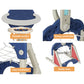 Keezi Kids Basketball Hoop Stand Adjustable 6-in-1 Sports Center Toys Set Blue