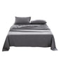 Cosy Club Cotton Bed Sheets Set Black Cover Single