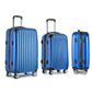 Wanderlite Luggage Set 3pc 20" 24" 28" Suitcase Hardcase Trolley Travel Blue