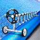 Aquabuddy Pool Cover 500 Micron 10x4m Swimming Pool Solar Blanket Blue Silver 5.5m Roller
