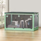 Artiss Storage Container Foldable Stackable Large 5 Sides Open Transparent 140L