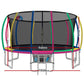 Everfit 16FT Trampoline for Kids w/ Ladder Enclosure Safety Net Rebounder Colors
