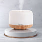 Milano Decor Mood Light Diffuser 500ml Ultrasonic Humidifier With 3 Pack Oils - Light Wood