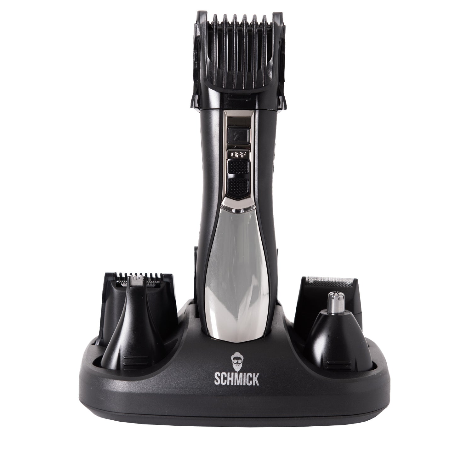 Schmick 5-In-1 Grooming Kit 7 Head Attachments USB Charging Convenient Black