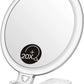 Double-Sided 1X/20X Magnifying Foldable Makeup Mirror for Handheld, Table and Travel Usage