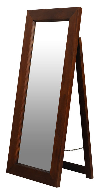 Toby Solid Mahogany Timber Standing Mirror (Mahogany)