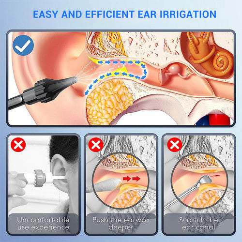 Automatic Ear Wax Removal USB Electric Ear Cleaner Washer Irrigation Flushing AU