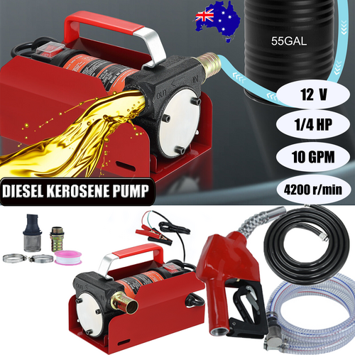 12V Portable Electric Oil Transfer Extractor Fluid Suction Pump Diesel Siphon AU