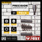 31Pc Precision Screwdriver Bits Set Nut Driver Setter Hex PC Key Phone Slot Tool